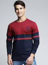 Load image into Gallery viewer, Red and Blue mens tee-shirt
