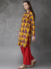 Load image into Gallery viewer, Anouk-Women-Mustard-Printed-Tailored-Jacket