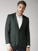 Load image into Gallery viewer, Dark green blazer for men.