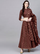 Load image into Gallery viewer, Golden-Printed-Ready-to-Wear-Lehenga--Blouse-with-Dupatta