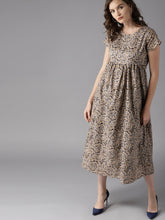 Load image into Gallery viewer, Grey-Print-Rapido-Women-Dresses