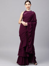 Load image into Gallery viewer, Maroon-Inddus-Women-Sarees