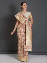 Load image into Gallery viewer, Party-wear-Kanjeewaram-Saree-with-Unstitched-Blouse