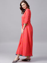 Load image into Gallery viewer, Pink-Yellow-Lines-Women-Dresses