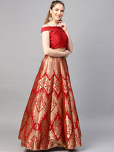 Load image into Gallery viewer, Red-Inddus-Women-Lehenga-Choli