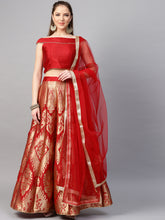 Load image into Gallery viewer, Red-Inddus-Women-Lehenga-Choli