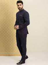 Load image into Gallery viewer, Black imdiam style suit for men