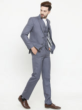 Load image into Gallery viewer, Grey three suit for men