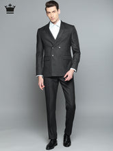 Load image into Gallery viewer, Black western style suit for men.