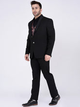 Load image into Gallery viewer, Western style black suit for men