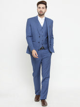 Load image into Gallery viewer, Light blue three piece power suit.