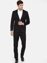 Load image into Gallery viewer, Solid black suit for men.