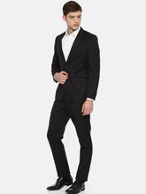 Load image into Gallery viewer, Solid black suit for men.