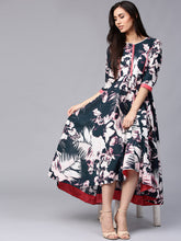 Load image into Gallery viewer, White-Blue-Rainbow-Women-Dresses