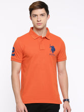 Load image into Gallery viewer, Orange polo tee-shirt for men
