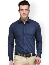 Load image into Gallery viewer, blue formal shirt for men