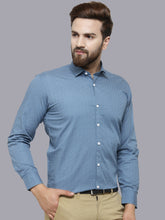 Load image into Gallery viewer, light blue formal shirt for men