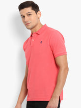 Load image into Gallery viewer, Pink polo tee-shirt for men