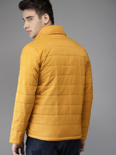 Load image into Gallery viewer, Yellow jacket with detachable hood for men