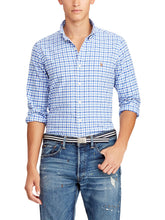 Load image into Gallery viewer, White checked casual shirt for men