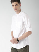 Load image into Gallery viewer, White casual shirt for men.