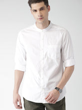 Load image into Gallery viewer, White casual shirt for men.